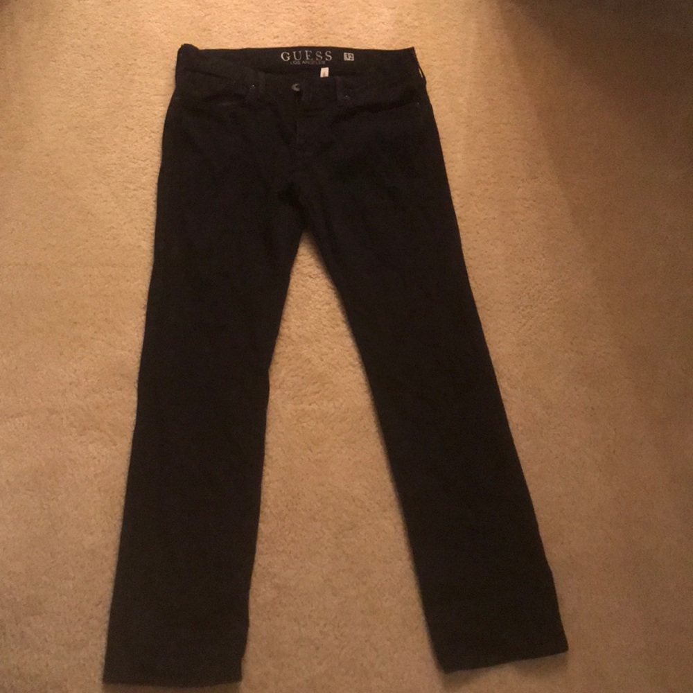 Guess Black Slim Straight Jeans